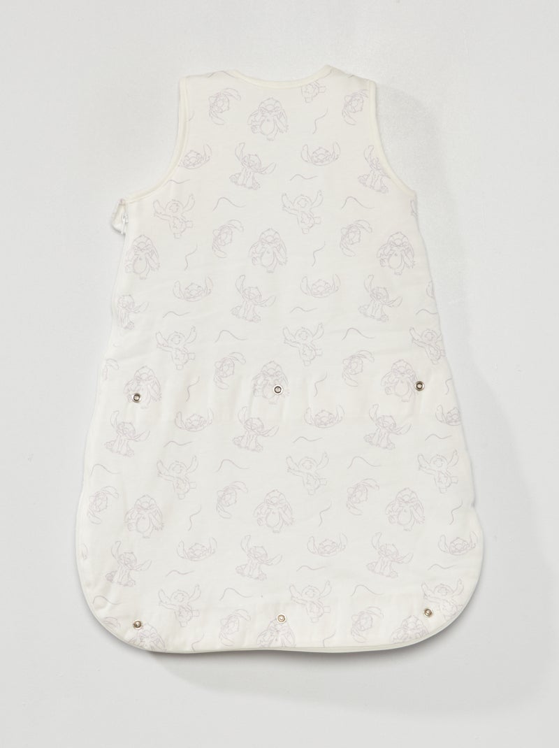 Gewatteerde babyslaapzak met lange mouwen, TOG-waarde 2 WIT - Kiabi