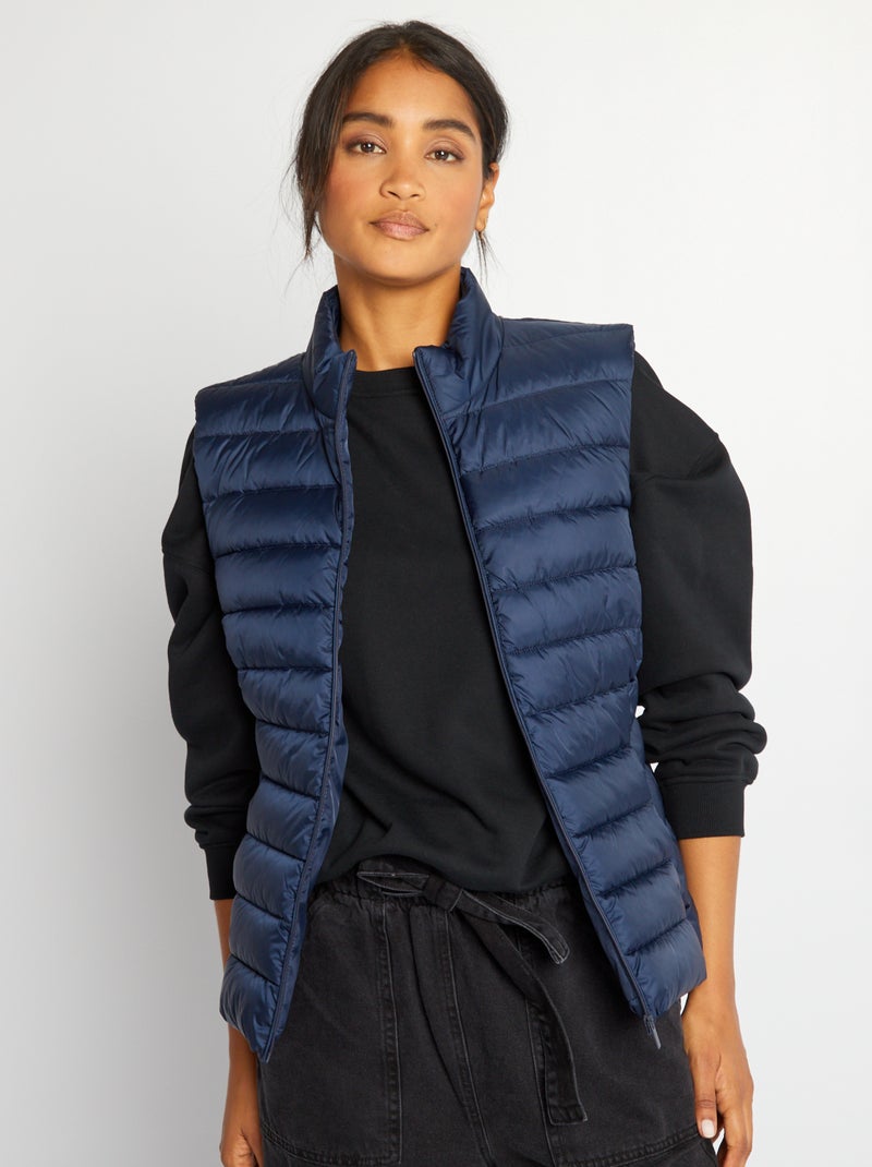Gewatteerde bodywarmer BLAUW - Kiabi