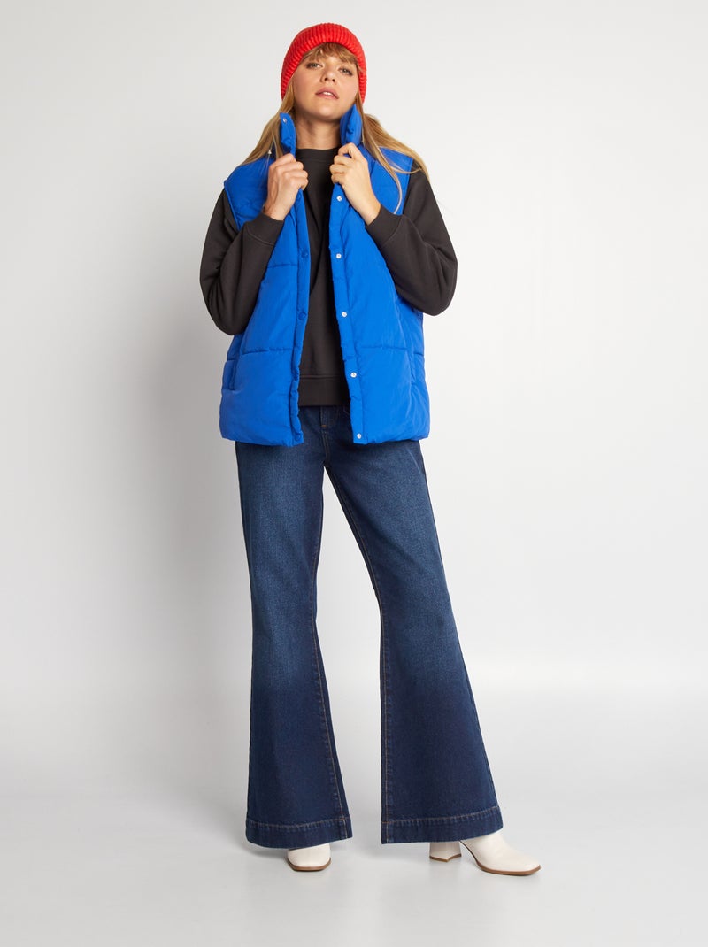 Gewatteerde bodywarmer Blauw - Kiabi