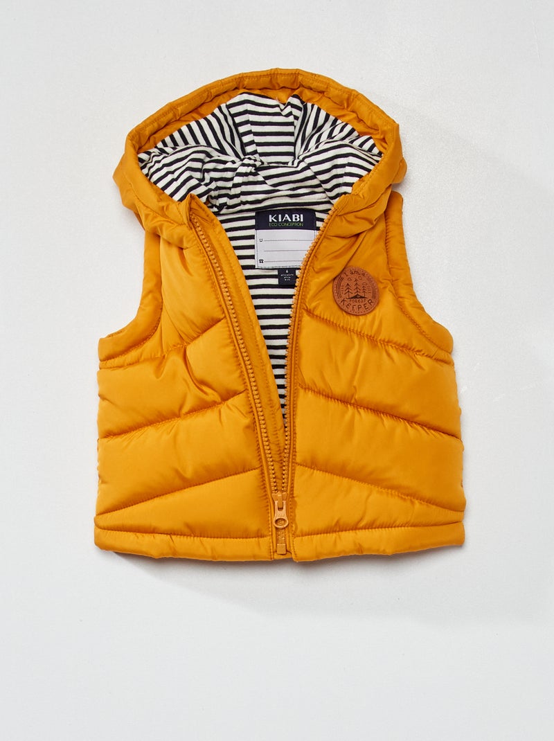 Gewatteerde bodywarmer GEEL - Kiabi