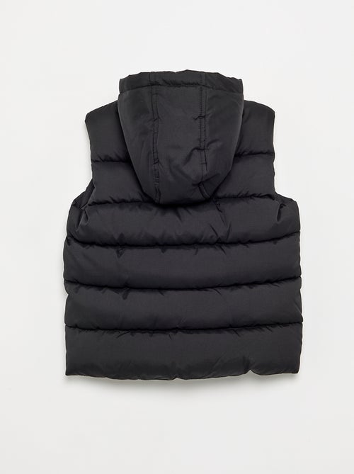 Gewatteerde bodywarmer met capuchon - Kiabi Gewatteerde bodywarmer met capuchon - Kiabi