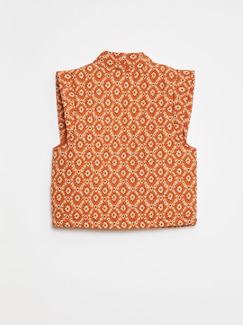 Gewatteerde bodywarmer met print - Kiabi