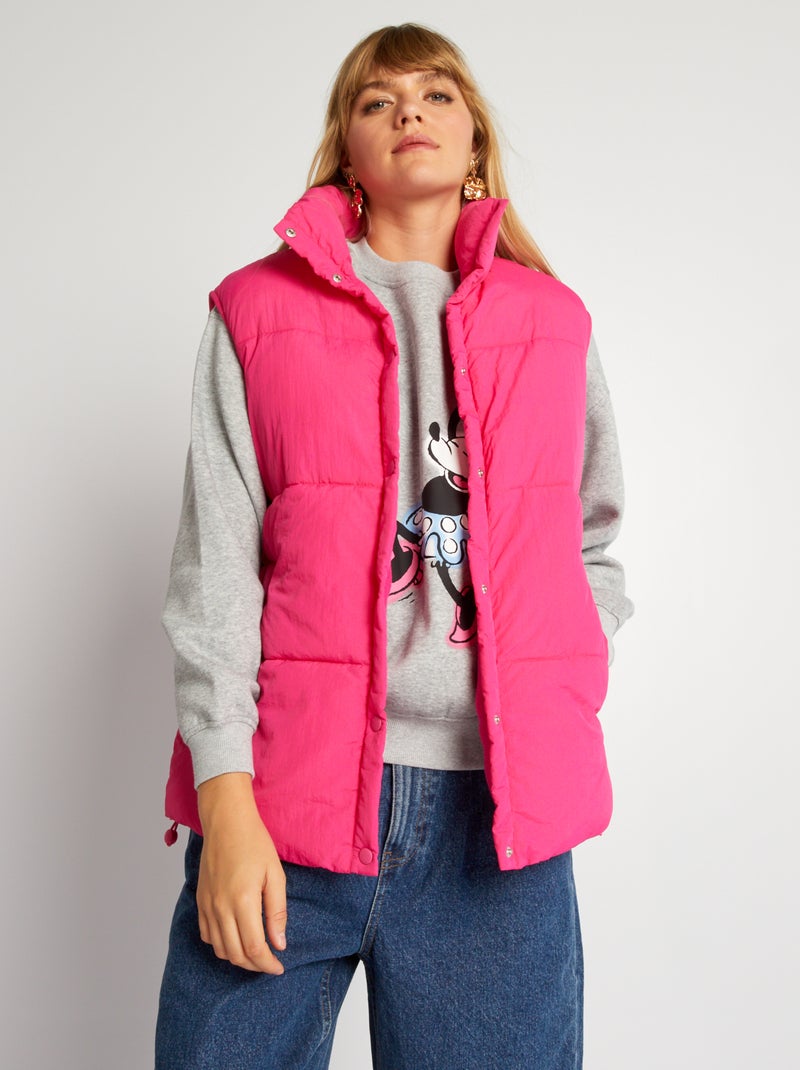 Gewatteerde bodywarmer roze - Kiabi