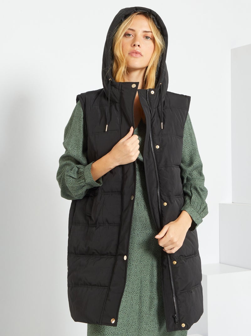 Gewatteerde bodywarmer zwart - Kiabi
