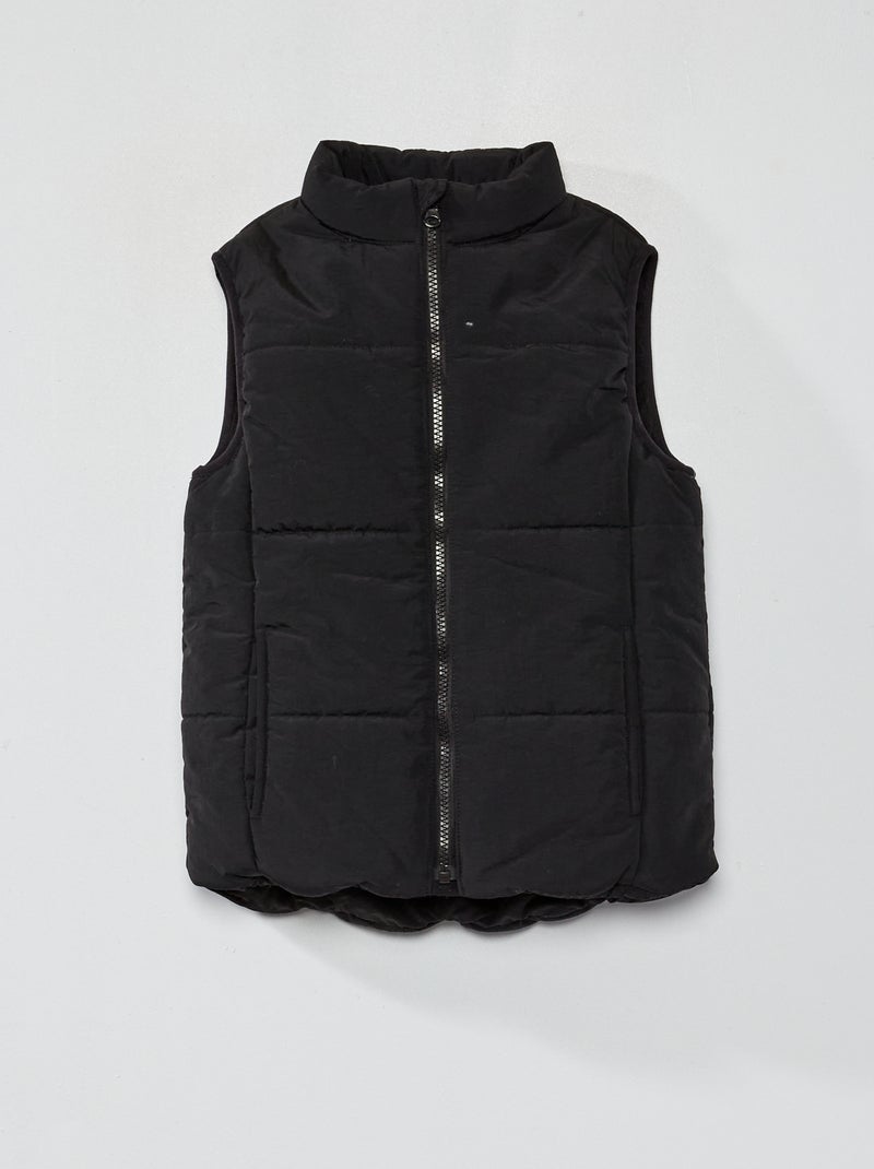 Gewatteerde bodywarmer zwart - Kiabi