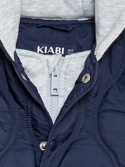 Gewatteerde jas met capuchon - Kiabi