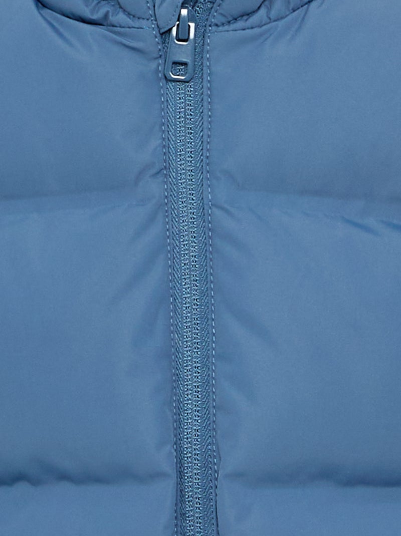 Gewatteerde jas met capuchon Blauw - Kiabi