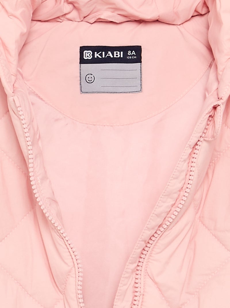Gewatteerde jas met capuchon Rose - Kiabi