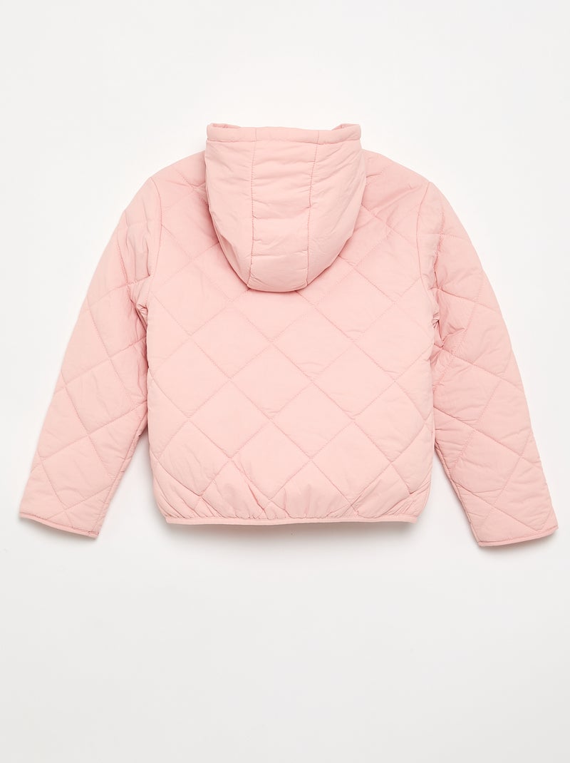 Gewatteerde jas met capuchon Rose - Kiabi