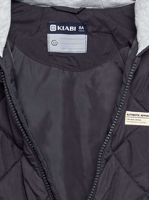 Gewatteerde jas met capuchon - Kiabi