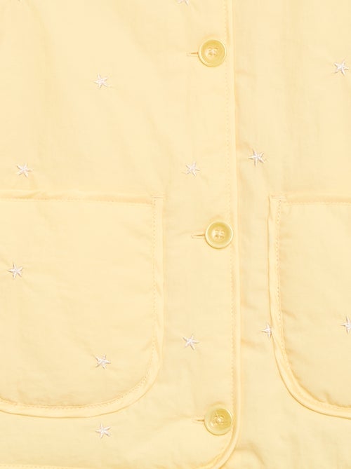 Gewatteerde jas met geborduurd motief - Kiabi