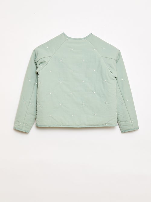 Gewatteerde jas met geborduurd motief - Kiabi