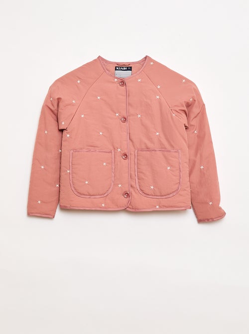 Gewatteerde jas met geborduurd motief - Kiabi