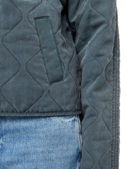 Gewatteerde jas met hemdkraag - Kiabi