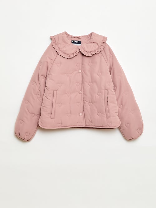 Gewatteerde jas met puntkraag - Kiabi