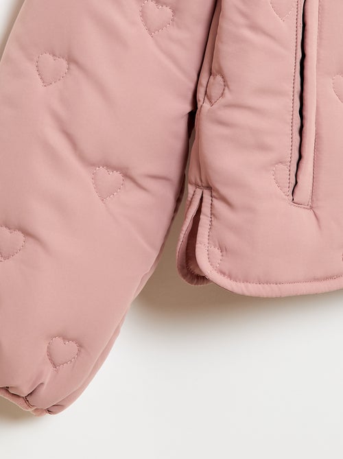 Gewatteerde jas met puntkraag - Kiabi