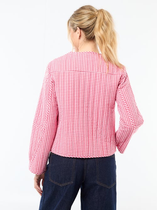 Gewatteerde jas met ruitjes - Kiabi