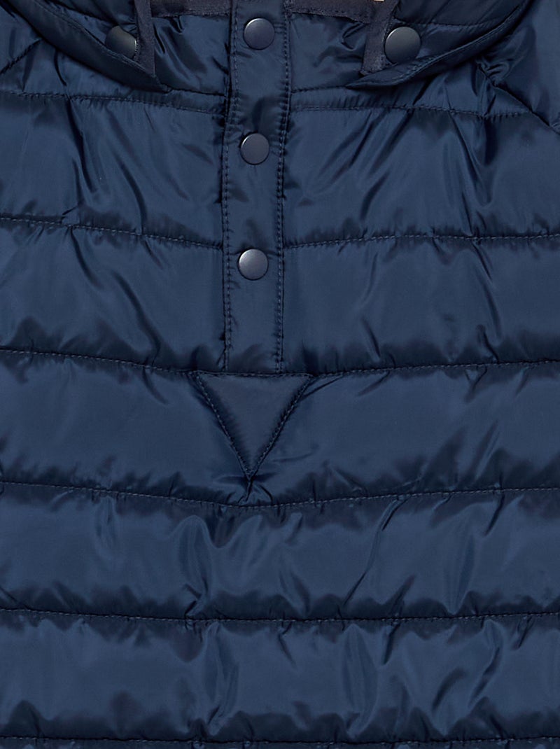 Gewatteerde jas met sherpavoering - easy-on collectie Blauw - Kiabi