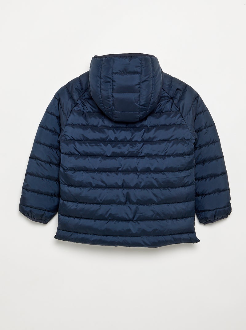 Gewatteerde jas met sherpavoering - easy-on collectie Blauw - Kiabi
