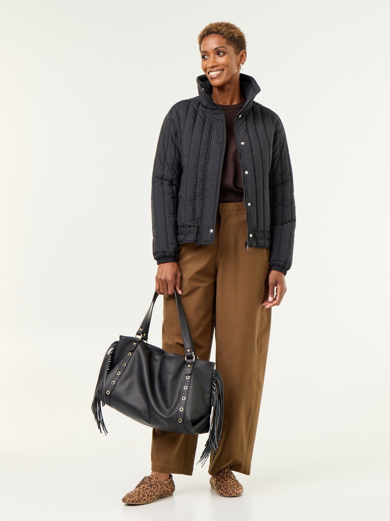 Gewatteerde jas Zwart - Kiabi