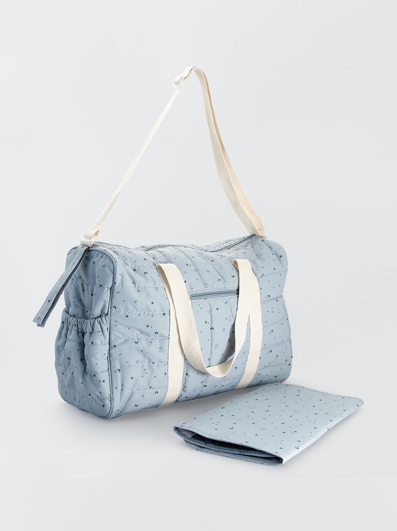 Gewatteerde luiertas BLAUW - Kiabi