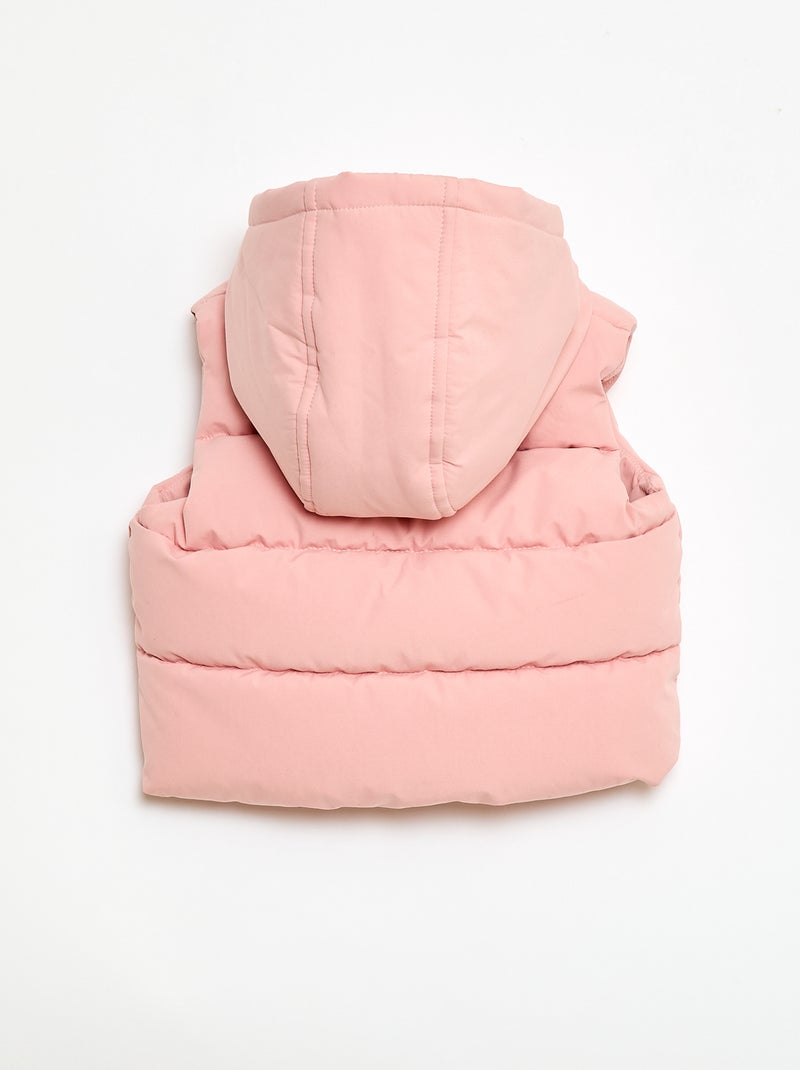 Gewatteerde mouwloze bodywarmer Rose - Kiabi