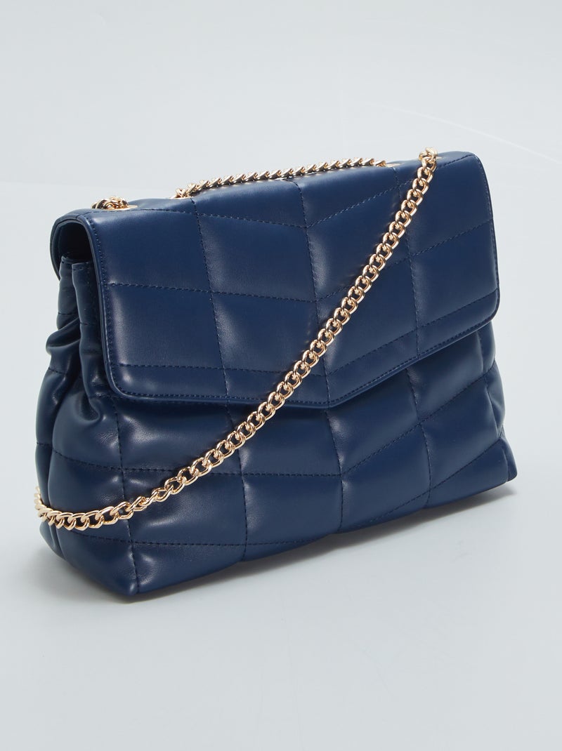 Gewatteerde schoudertas Blauw - Kiabi
