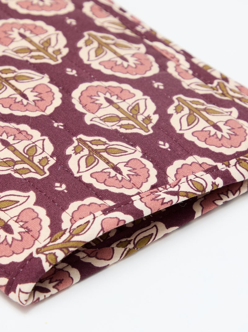 Gewatteerde schriftenbeschermer - Kiabi Home Paars - Kiabi