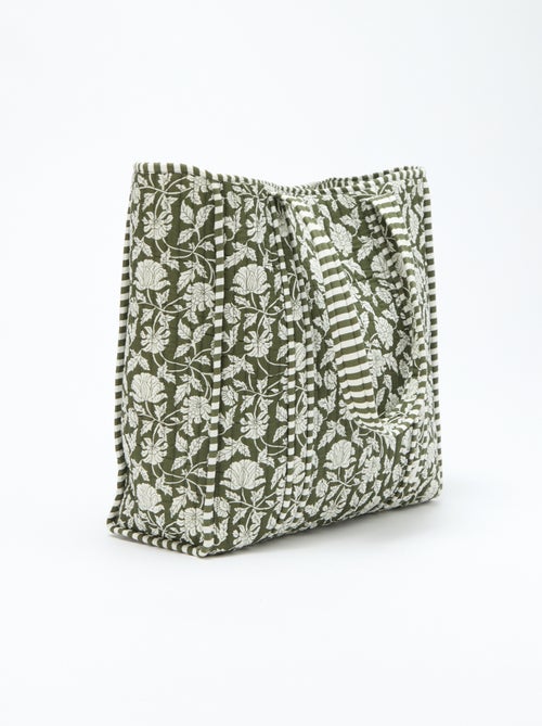 Gewatteerde shopper met bloemenmotief - Kiabi Gewatteerde shopper met bloemenmotief - Kiabi