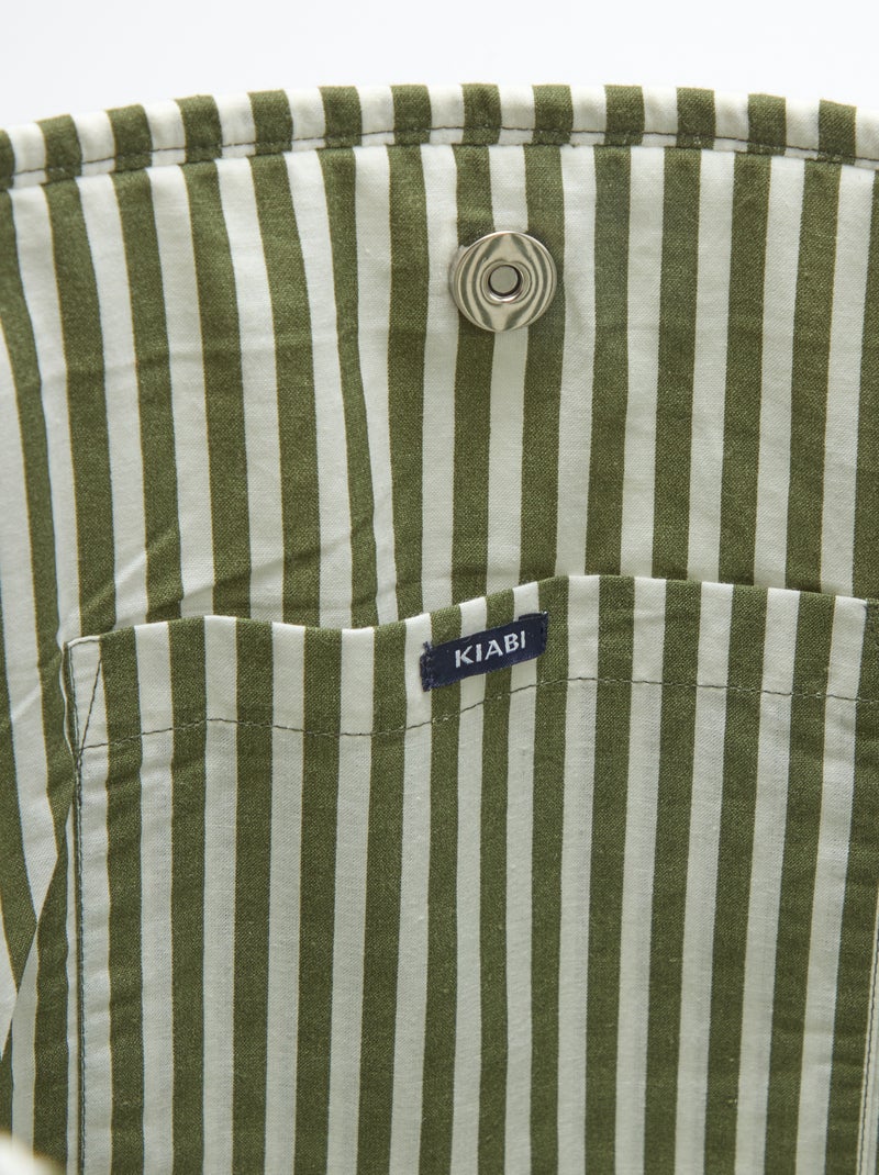 Gewatteerde shopper met bloemenmotief Groen - Kiabi