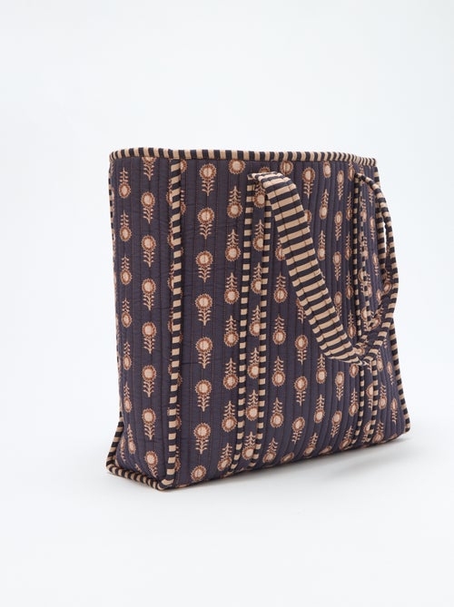 Gewatteerde shopper met bloemenmotief - Kiabi Gewatteerde shopper met bloemenmotief - Kiabi