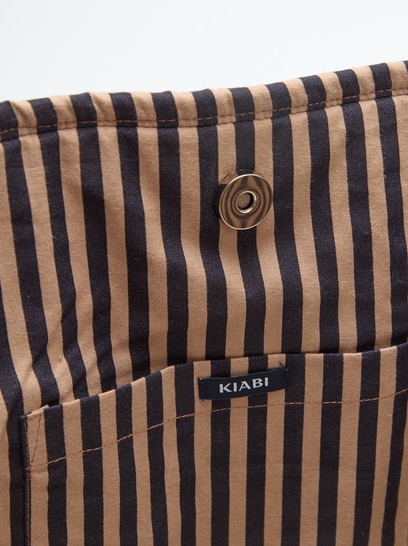 Gewatteerde shopper met bloemenmotief Paars - Kiabi