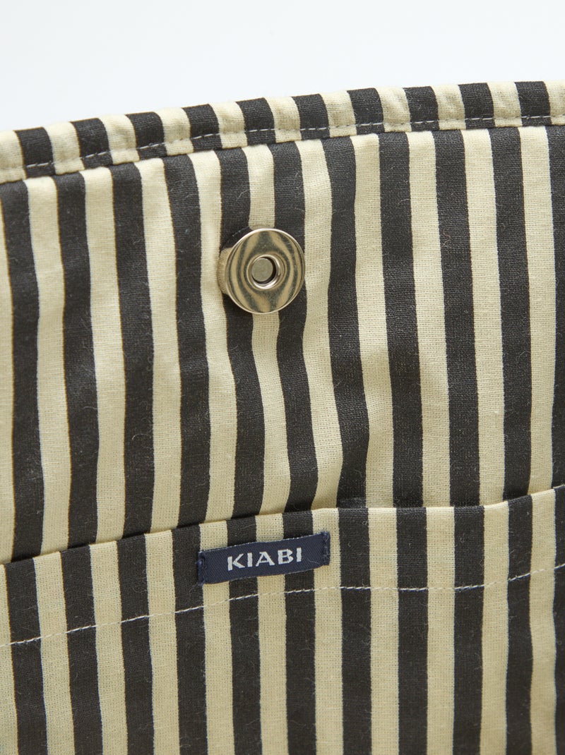 Gewatteerde shopper met luipaardprint Bruin - Kiabi