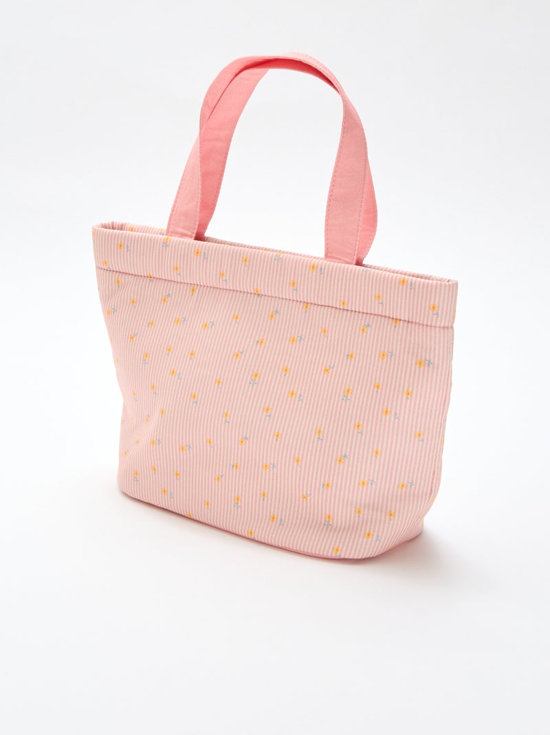 Gewatteerde tas van canvas Rose - Kiabi