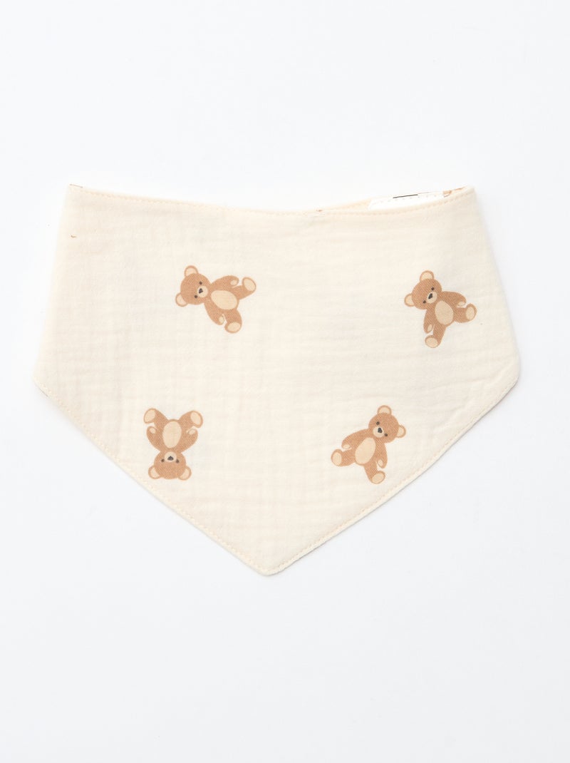 GIFTBOX - Babytruitje + broek + sokken + muts + slabbetje Biege - Kiabi