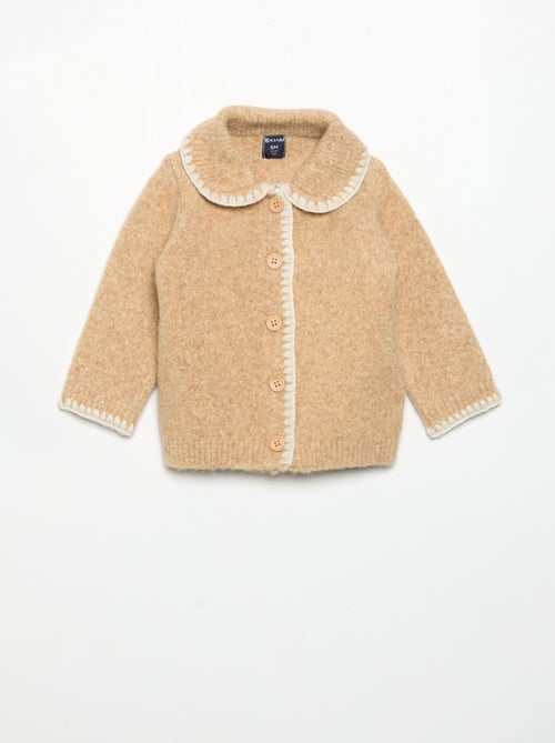 Gilet met contrasterende fantasieboorden - Kiabi Gilet met contrasterende fantasieboorden - Kiabi