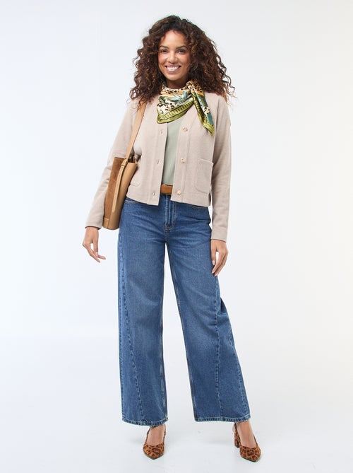 Gilet met goudkleurige knoopsluiting - Kiabi