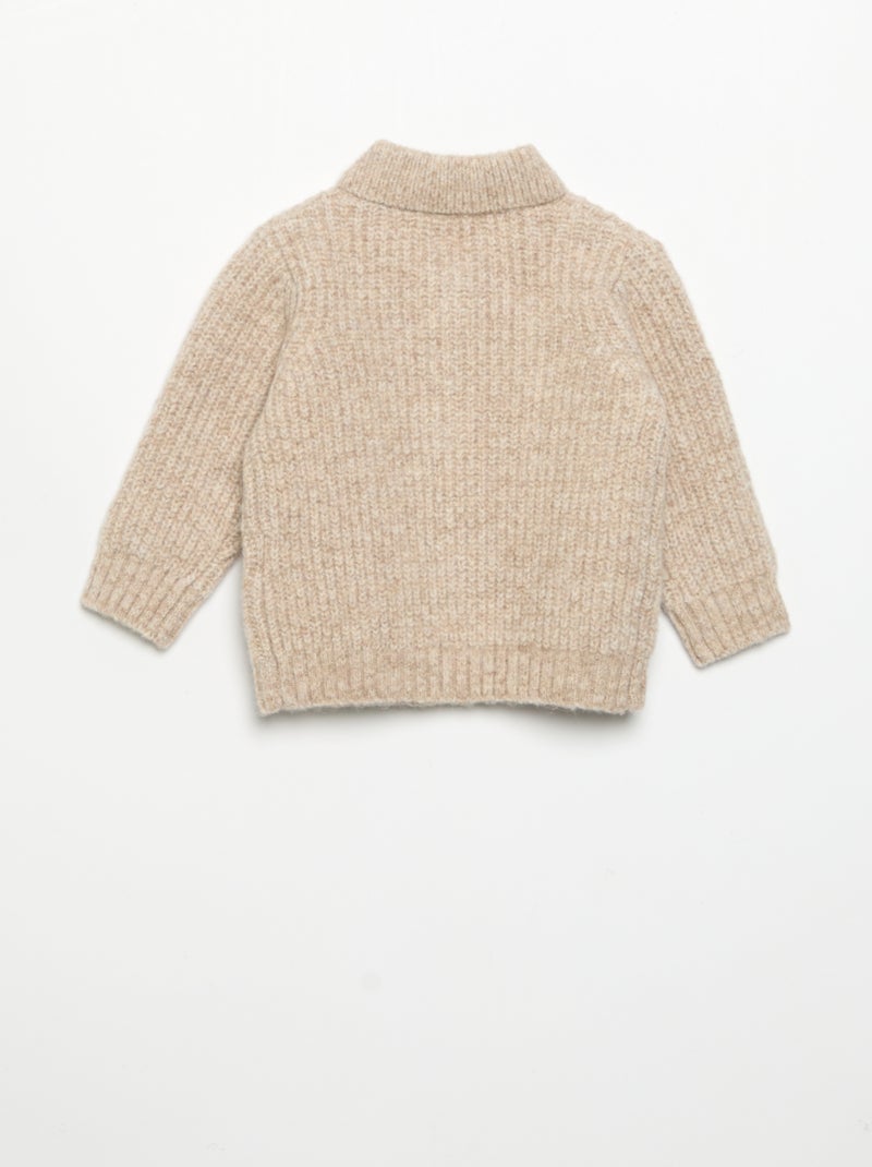 Gilet met sjaalkraag Biege - Kiabi