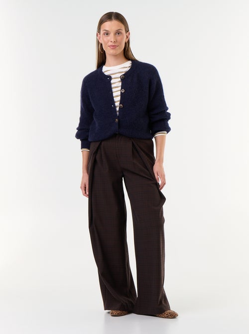 Gilet van mohair- en wolmix met knopen - Kiabi