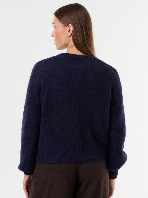 Gilet van mohair- en wolmix met knopen - Kiabi
