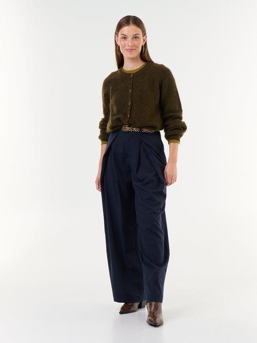 Gilet van mohair- en wolmix met knopen - Kiabi