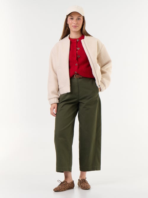 Gilet van mohair- en wolmix met knopen - Kiabi