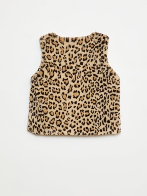 Giletje van imitatiebont - Kiabi