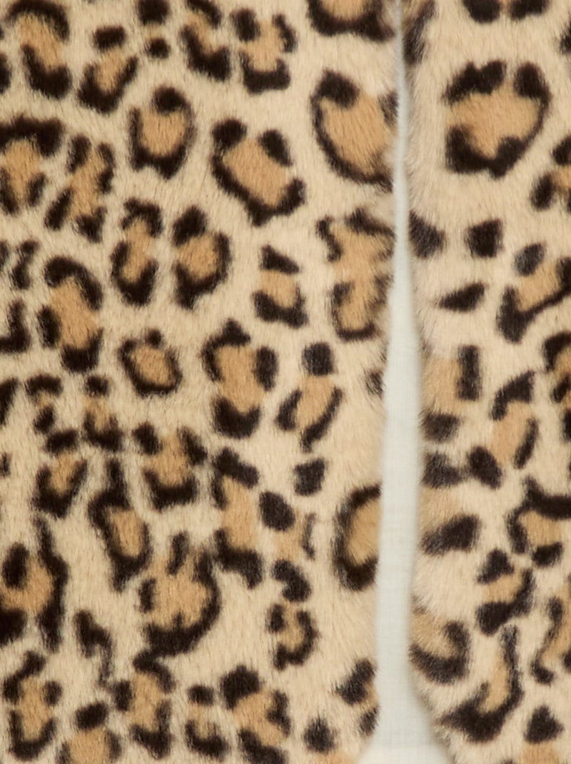 Giletje van imitatiebont Biege - Kiabi