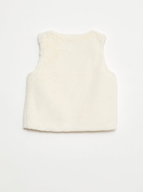 Giletje van imitatiebont - Kiabi