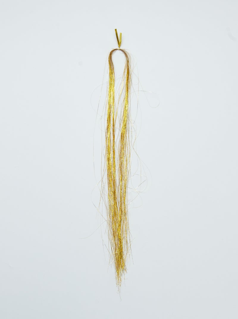 Glanzend haaraccessoire 'Tinsel hair' BIEGE - Kiabi
