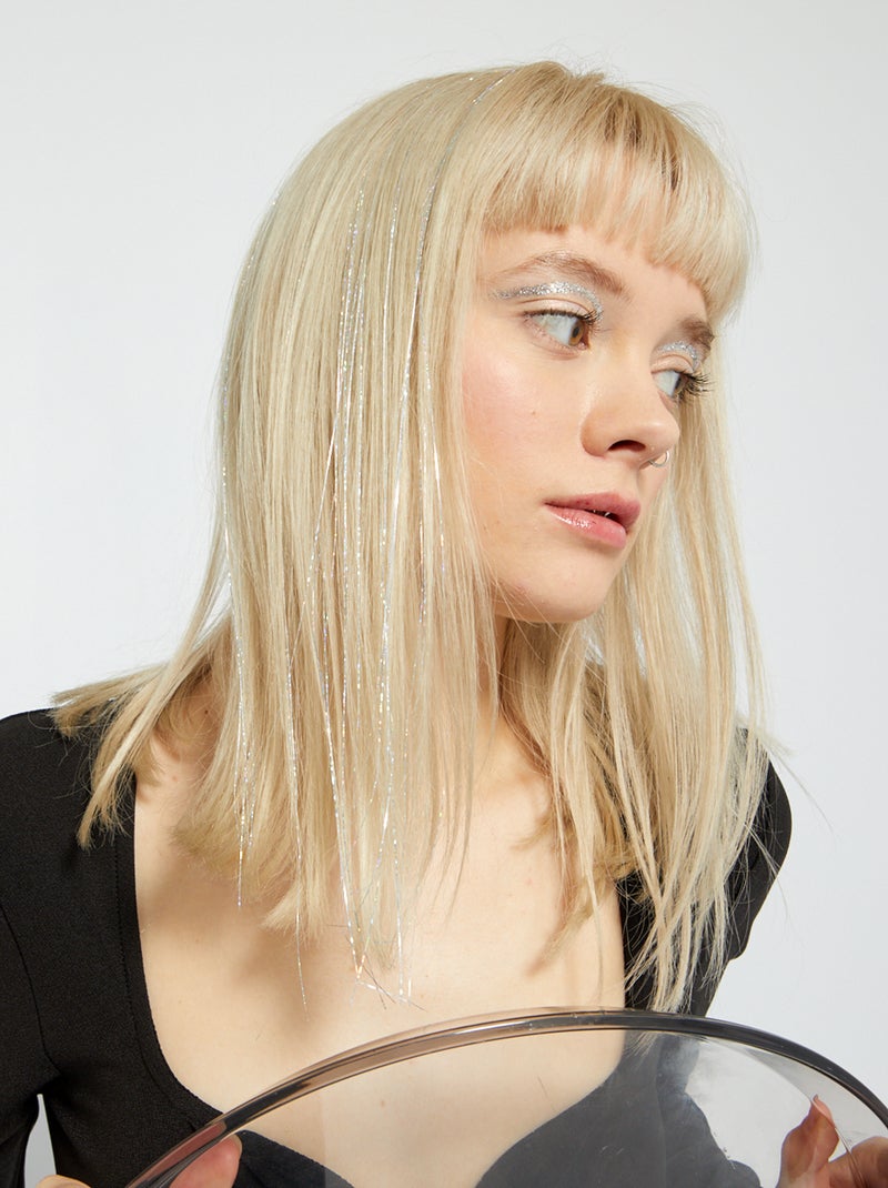Glanzend haaraccessoire 'Tinsel hair' BIEGE - Kiabi