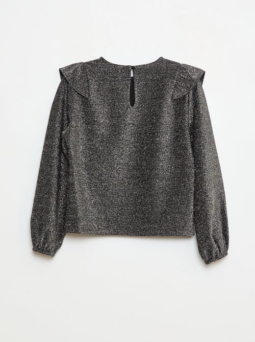 Glanzend T-shirt met lange mouwen - Kiabi