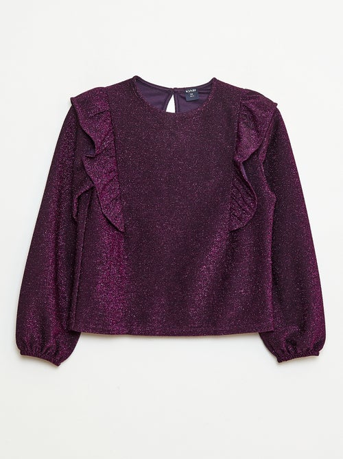 Glanzend T-shirt met lange mouwen - Kiabi