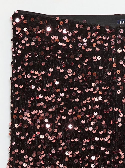 Glanzende broek, flared fit - Kiabi